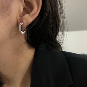 Cubic Zirconia Hoops